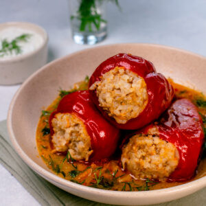 Stuffed paprika with meat 1 kg.