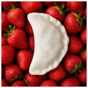 Varenyky with strawberry