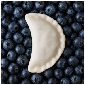 Varenyky with blueberries