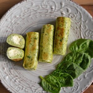 Mlyntsi spinach with cream cheese, 6 pcs.