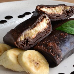 Mlyntsi chocolade with cream cheese and banana, 5 pcs.