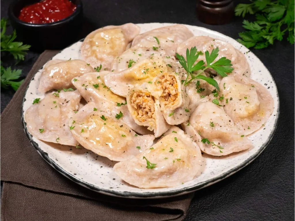 Varenyky with turkey